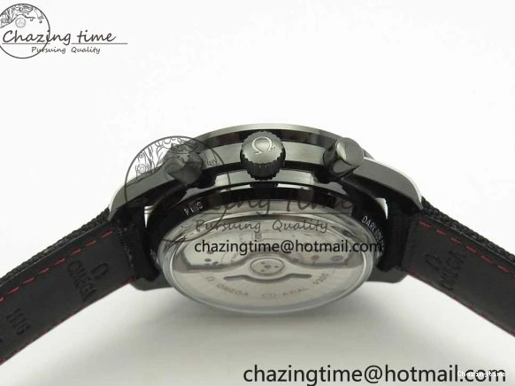 1229 Premium Speedmaster “Dark Side of The Moon” Real Ceramic OMF 1:1 Best Edition on Nylon Strap A 7977